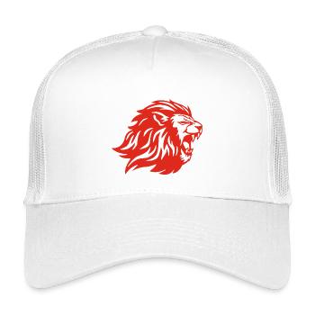 Der König der Tiere (rot) - Kinder Trucker-Cap - Weiß - Vorne