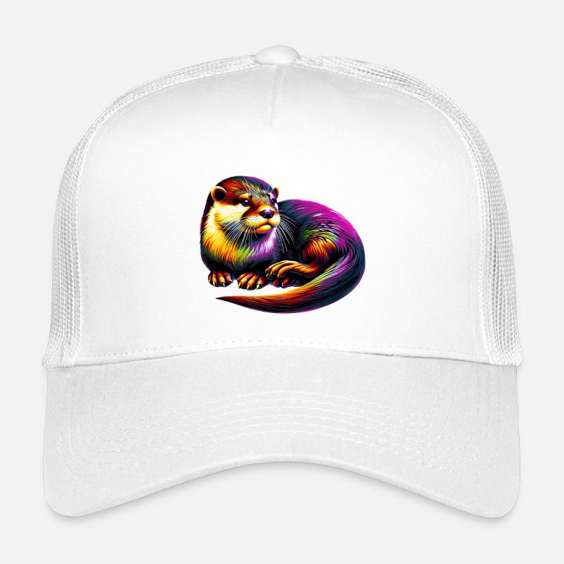 Otter - Kinder Trucker-Cap - Weiß