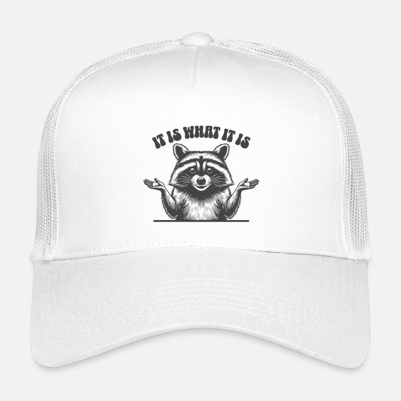 Raccoon - It is what it is Kids’ Trucker Cap