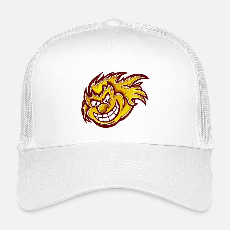 Feuerball - Kinder Trucker-Cap - Weiß