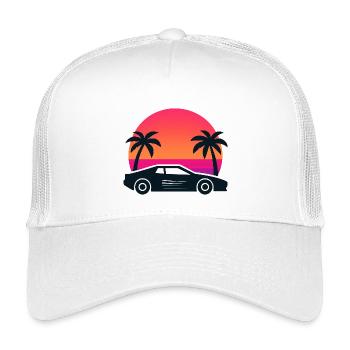 Vize-Stadt - Kinder Trucker-Cap - Weiß - Vorne