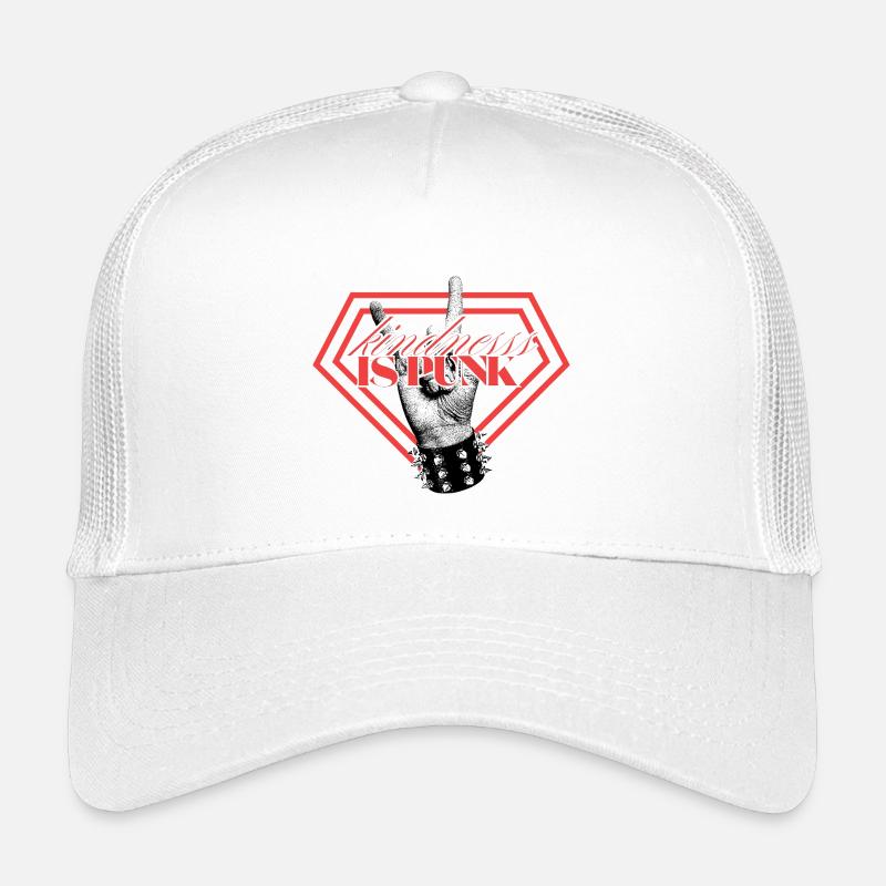 Sie ist zu punkig - Kinder Trucker-Cap - Weiß