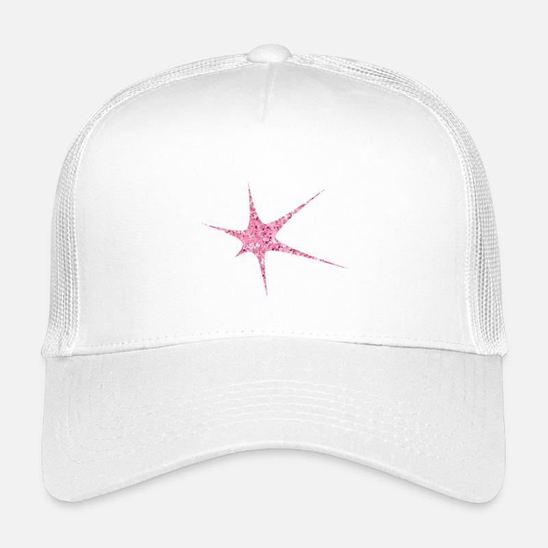 Pink Glitzer Starburst Funkeln - Kinder Trucker-Cap - Weiß