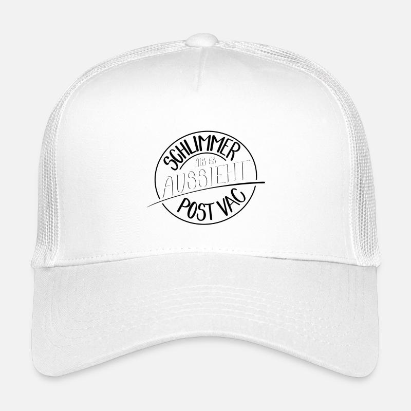 Schlimmer als es aussieht, Post Vac - Kinder Trucker-Cap - Weiß