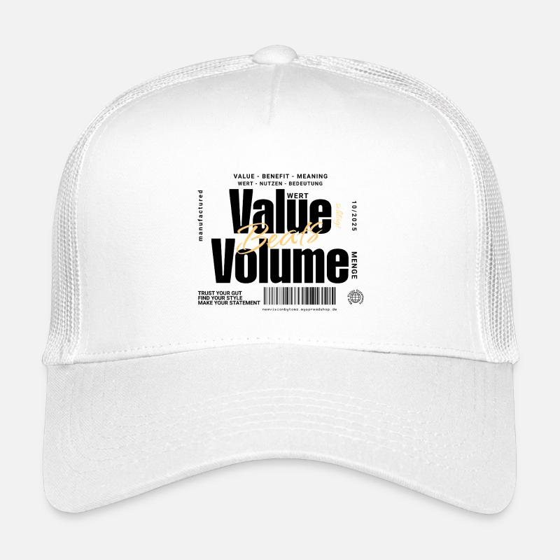 Value Beats Volume – Statement Design (Light) Kids’ Trucker Cap