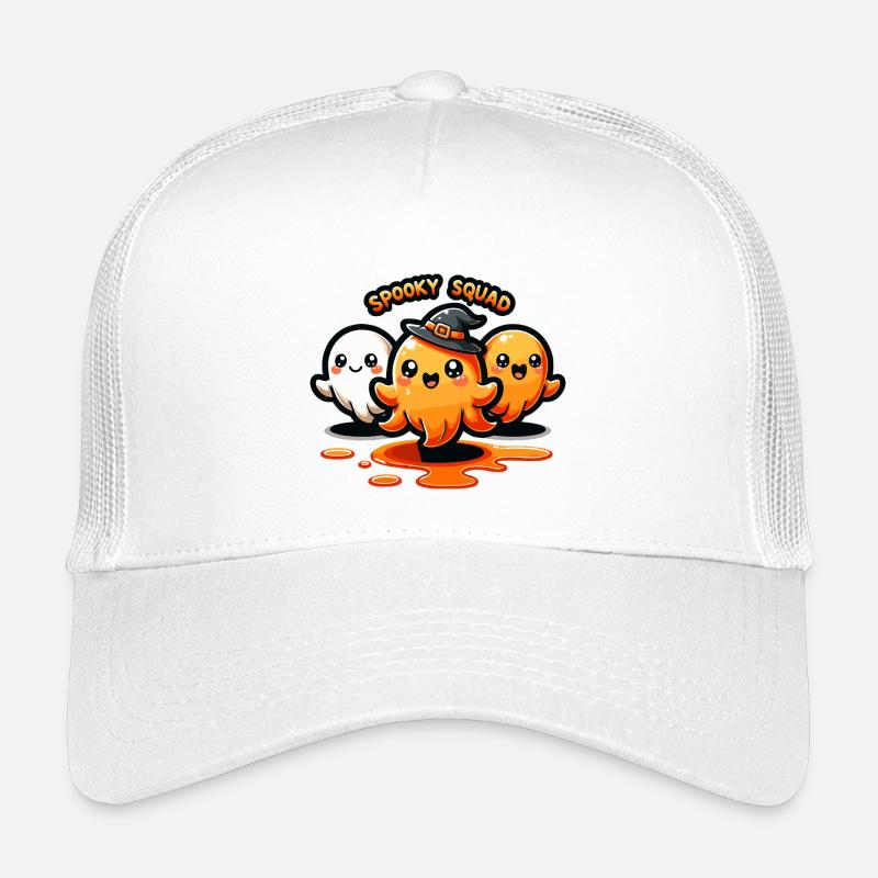 Spooky Squad Halloween Squid Trio Kids’ Trucker Cap