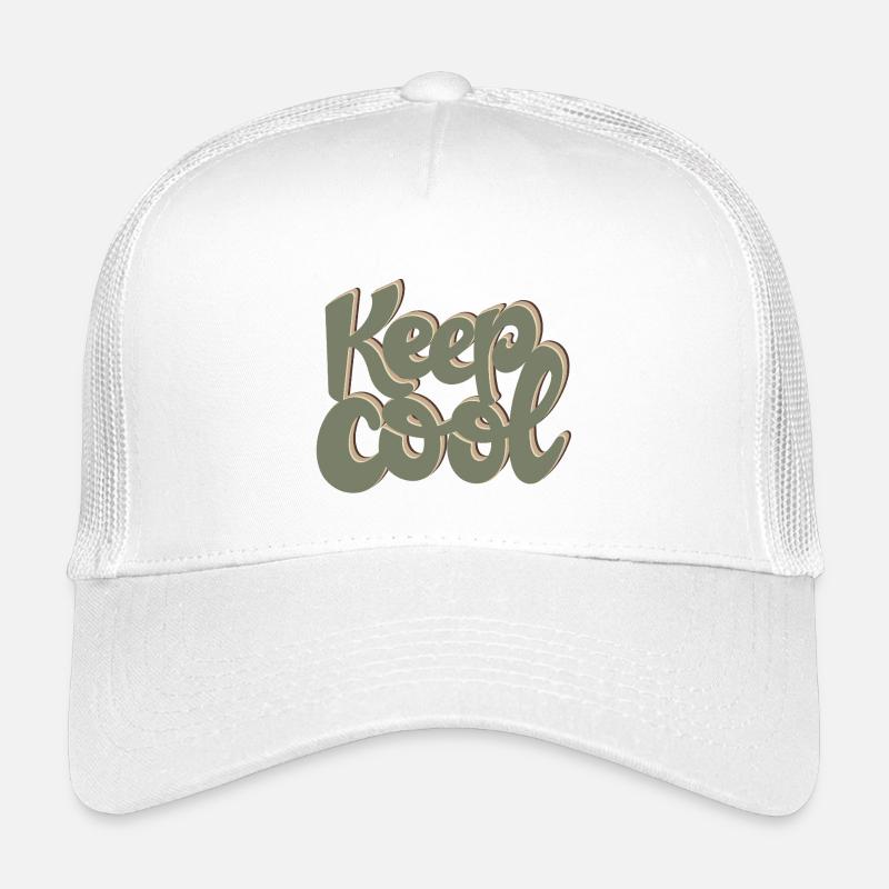 KEEP COOL - Kinder Trucker-Cap - Weiß
