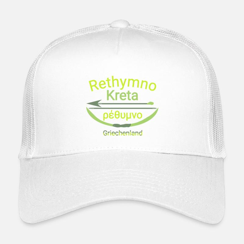 Rethymno Crete with bow and arrow Trendy cool Kids’ Trucker Cap