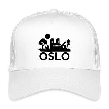 Oslo Silhouette Landmarks - Kids’ Trucker Cap - white - Front