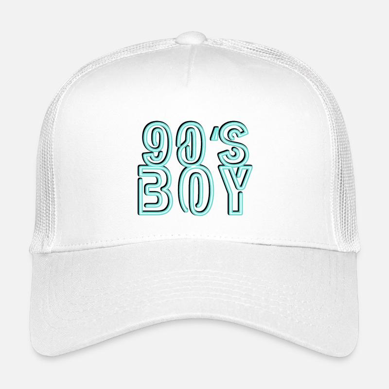 90s - Kids’ Trucker Cap - white