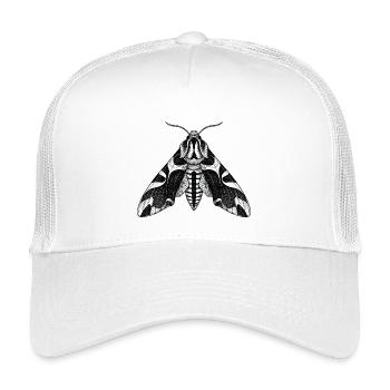 Nachtfalter Schattenmuster Motte Schwarze Motte - Kinder Trucker-Cap - Weiß - Vorne