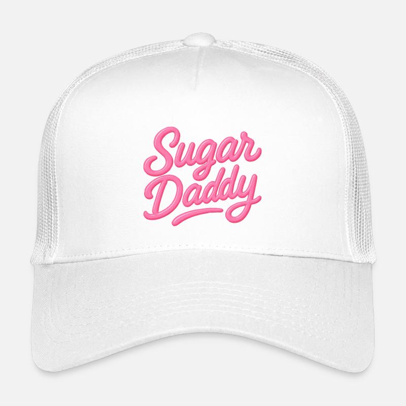 Sugar Daddy – Typo Rose Bonbon Casquette trucker enfant