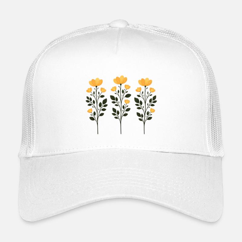 Trois Branches de Fleurs Dorées Casquette trucker enfant