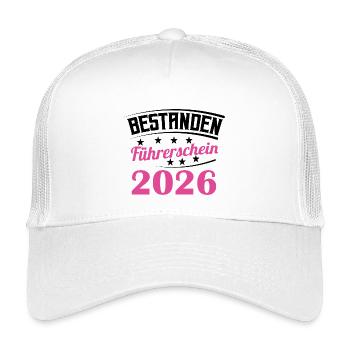 Driving License 2026 Driving Test Driving License Test - Kids’ Trucker Cap - white - Front