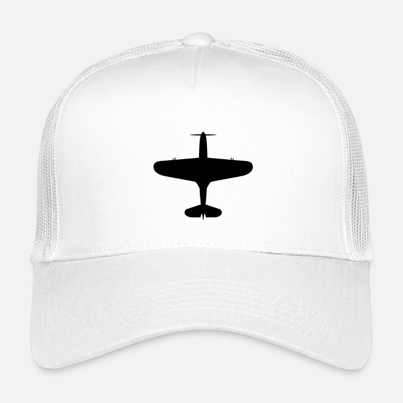 Top-Down Flugzeug Silhouette Kinder Trucker-Cap