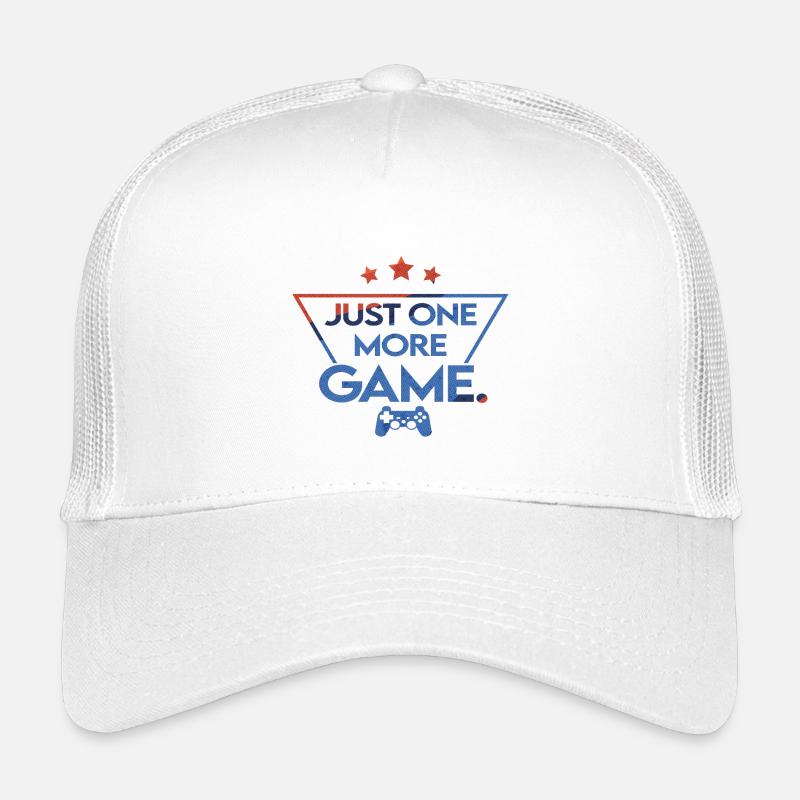 Just_one_more_game_ _retro_style Kids’ Trucker Cap