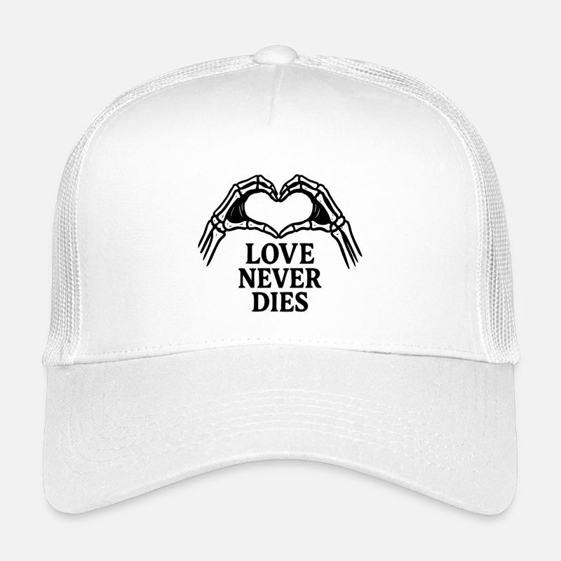 Liebe stirbt niemals - Kinder Trucker-Cap - Weiß