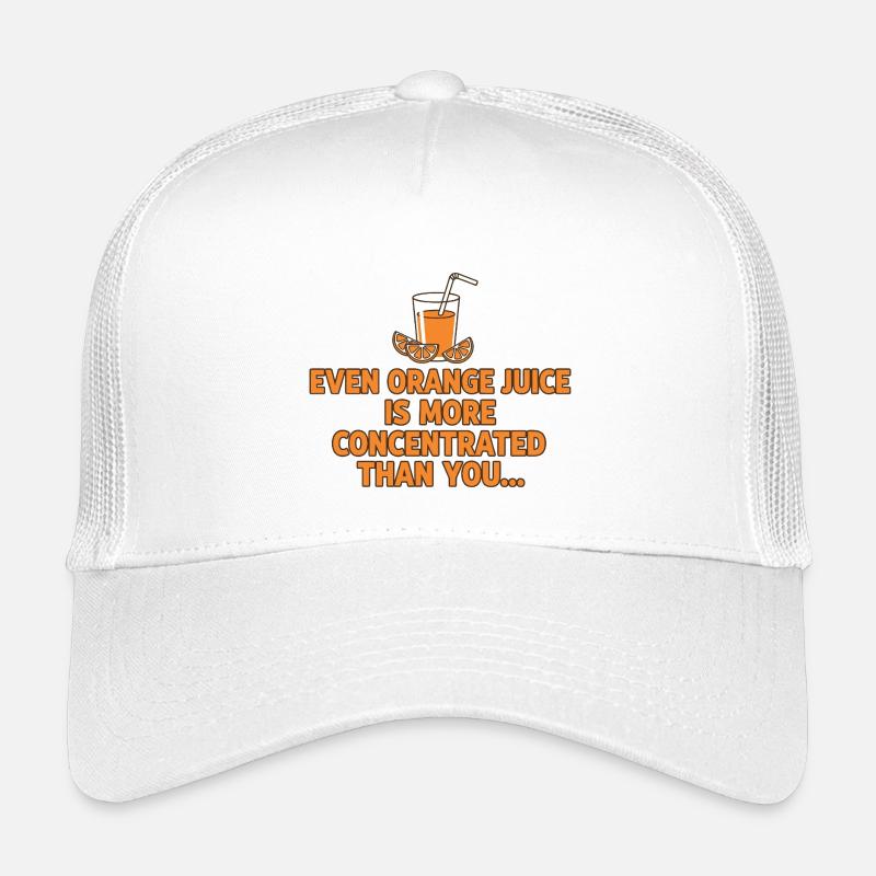 Orangensaft Konzentration Lustiger Spruch Kinder Trucker-Cap
