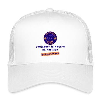 identite_visuelle_du_projet_climatheque - Casquette trucker enfant - blanc - Devant