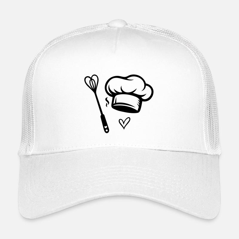 Chef's Hat & Heart Whisk - Cooking with Love Kids’ Trucker Cap