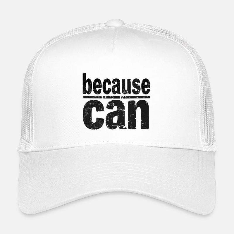 because can - Kinder Trucker-Cap - Weiß