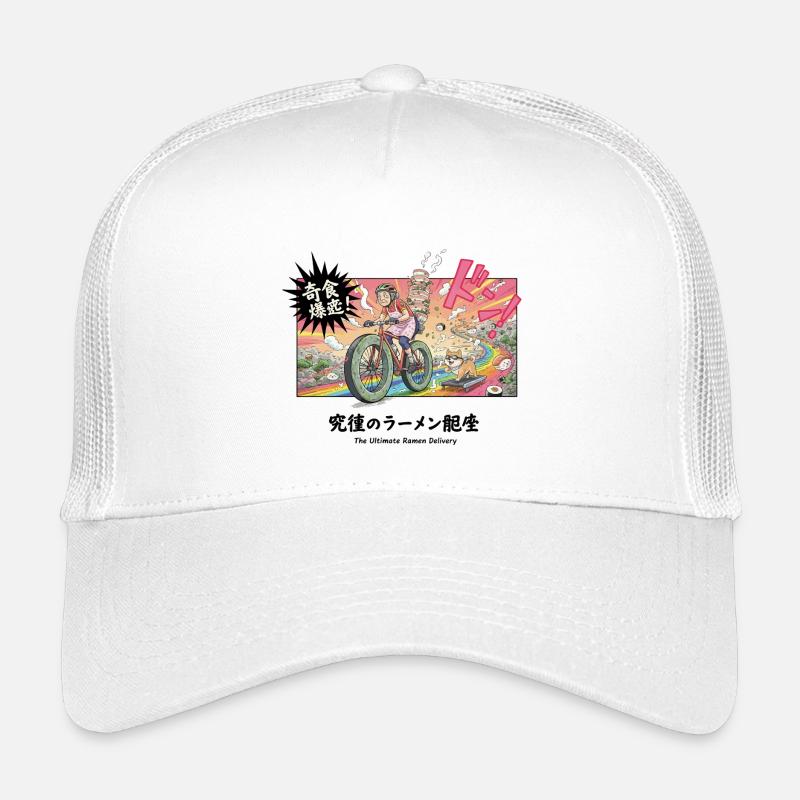 Ramen Delivery Dash Manga Cycling Rétro Casquette trucker enfant
