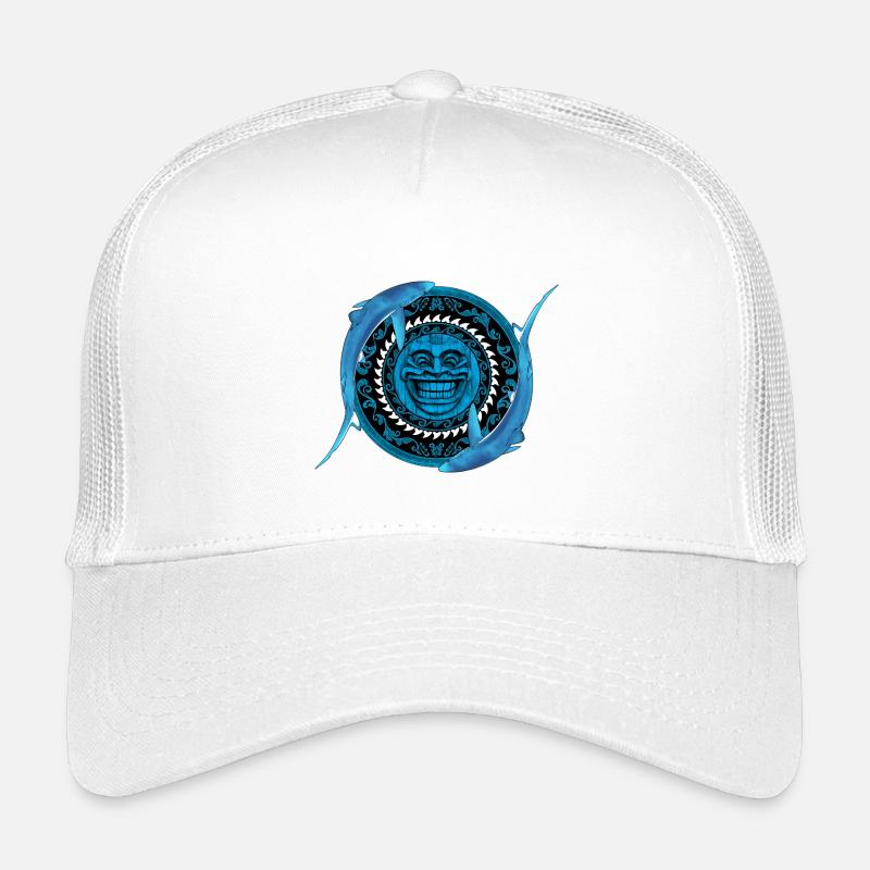 Blue Shark Tiki Kids’ Trucker Cap