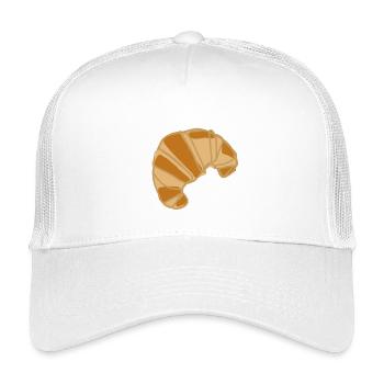 Croissant Illustration Frühstücksdesign - Kinder Trucker-Cap - Weiß - Vorne