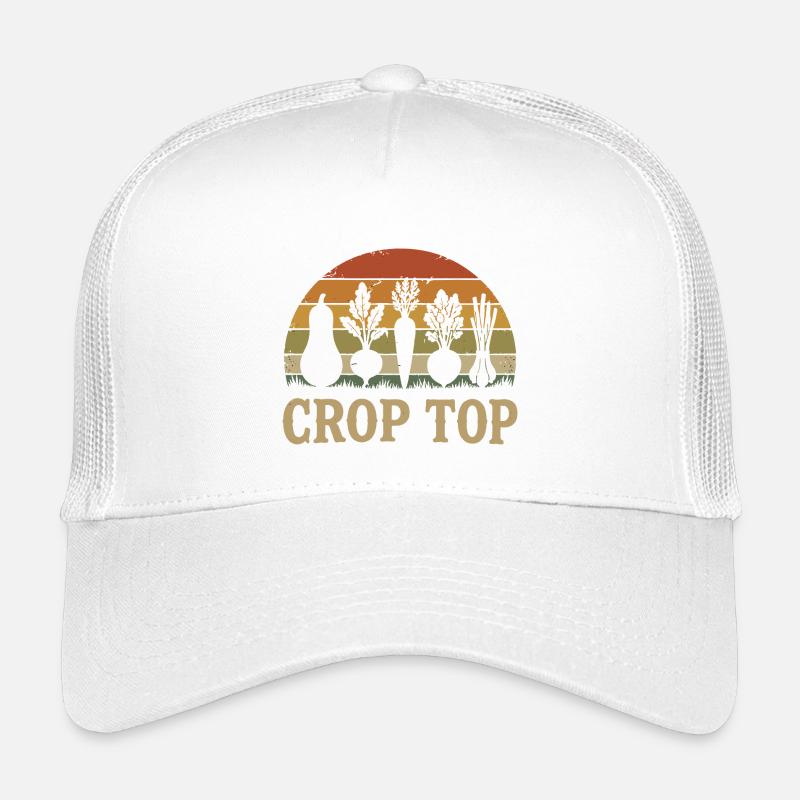 Sonnenuntergang Garten Silhouette Crop Top Kinder Trucker-Cap