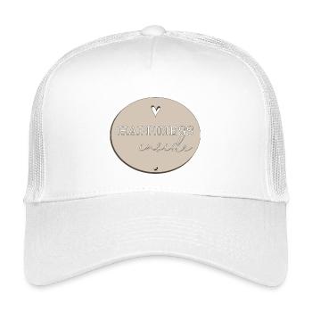 Inscription avec illustration en cœur - Casquette trucker enfant - blanc - Devant