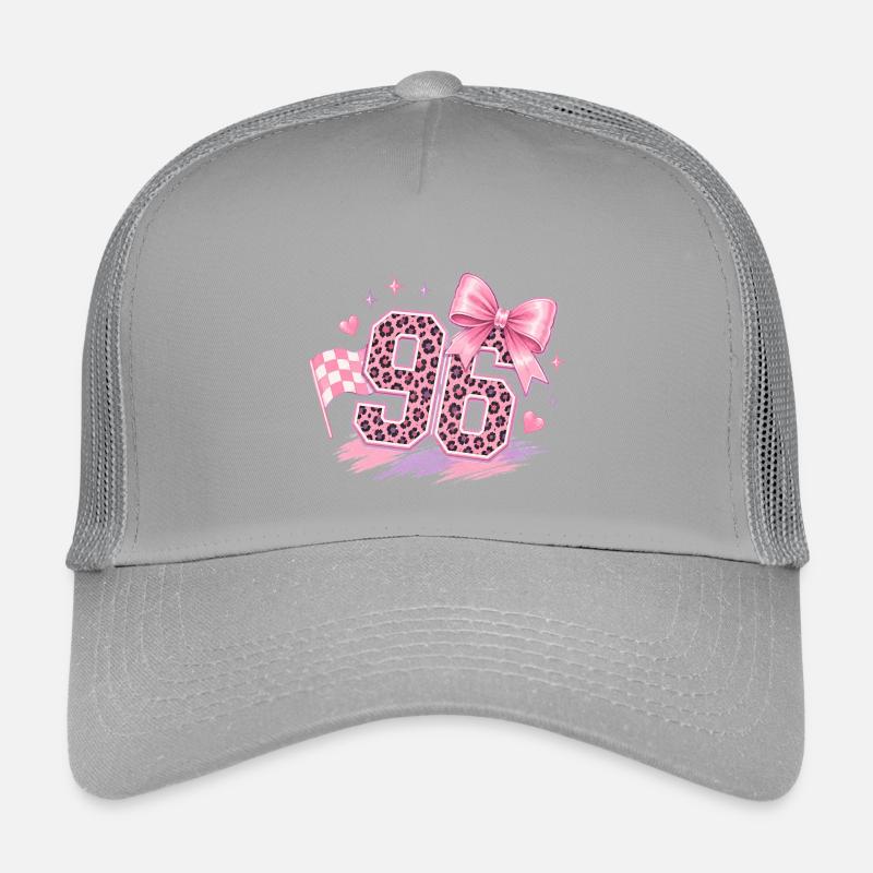 Paillettes Léopard Rose 96 Casquette trucker enfant