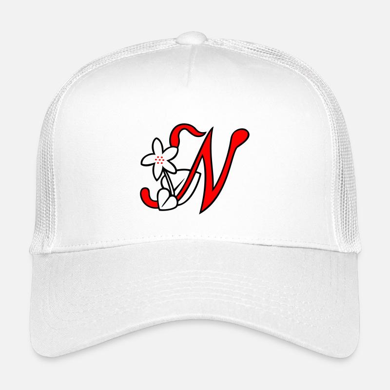 Buchstabe, Initiale, Blume Kinder Trucker-Cap