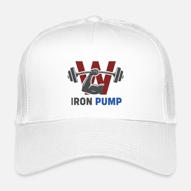 Iron Pump Krafttraining Emblem Kinder Trucker-Cap
