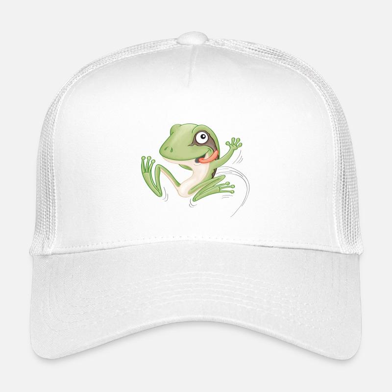 hüpfender Frosch Kinder Trucker-Cap