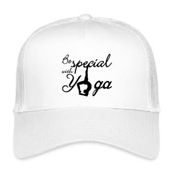 Yoga cadeau Fitness Meditation Sport Rengain - Casquette trucker enfant - blanc - Devant
