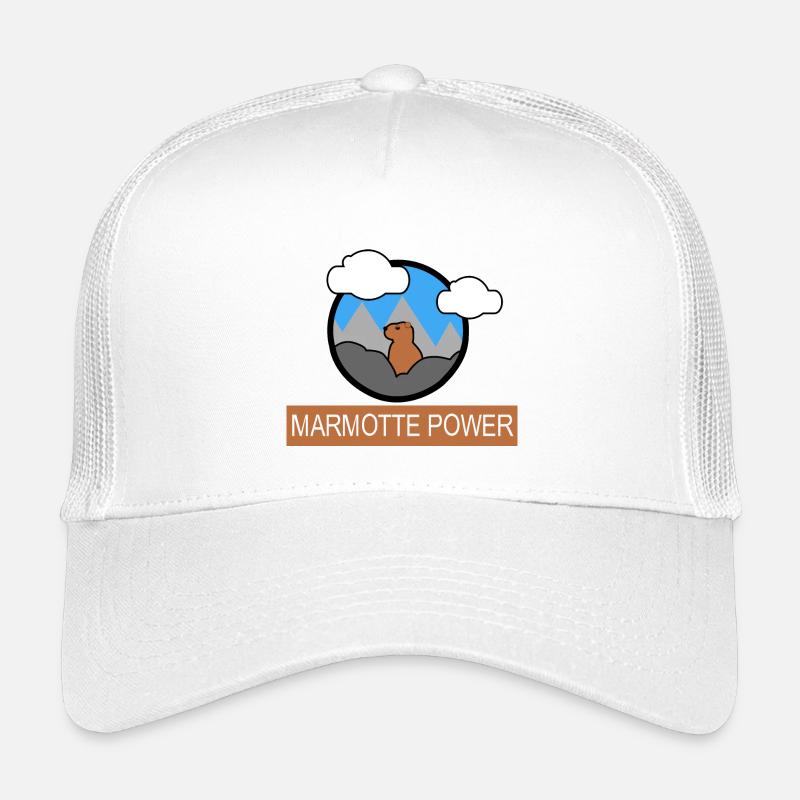 MARMOTTENKRAFT - Kinder Trucker-Cap - Weiß