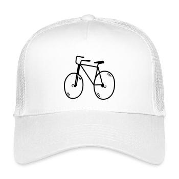 Radfahrer - Kinder Trucker-Cap - Weiß - Vorne
