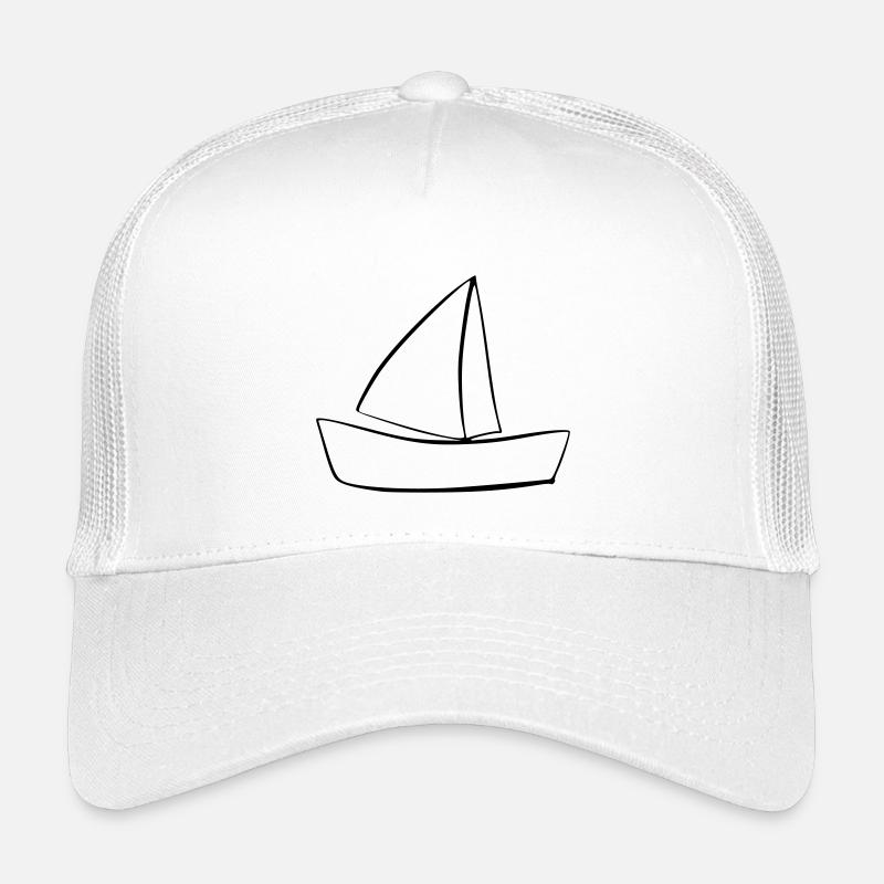 boat - Kids’ Trucker Cap - white