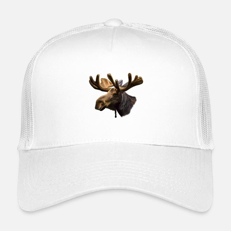 Elch - Kinder Trucker-Cap - Weiß