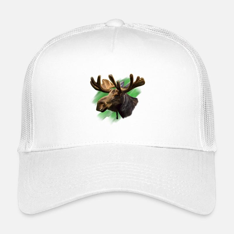 Elch - Kinder Trucker-Cap - Weiß