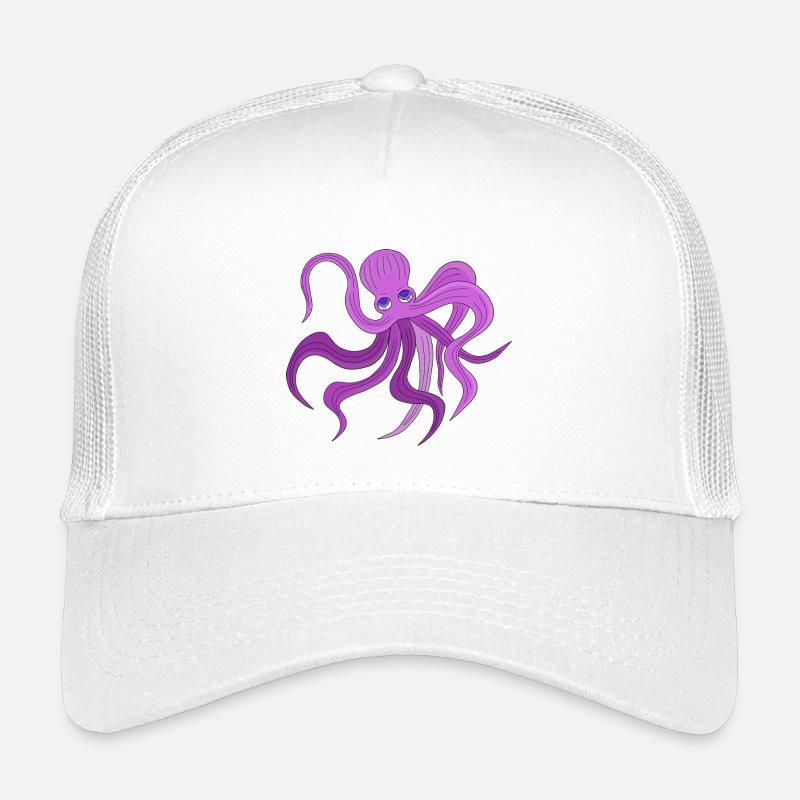 Une pieuvre moelleuse balançant des tentacules Casquette trucker enfant
