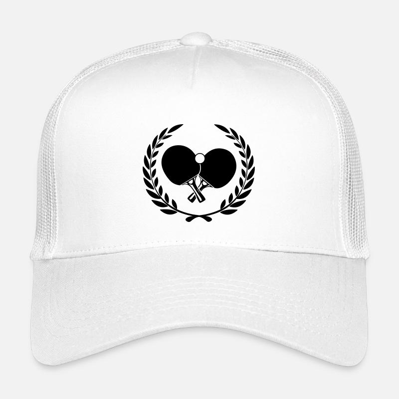 Table tennis logo in laurel wreath Kids’ Trucker Cap