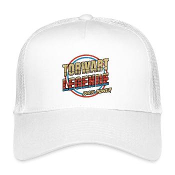 Torwart Legende - Kinder Trucker-Cap - Weiß - Vorne
