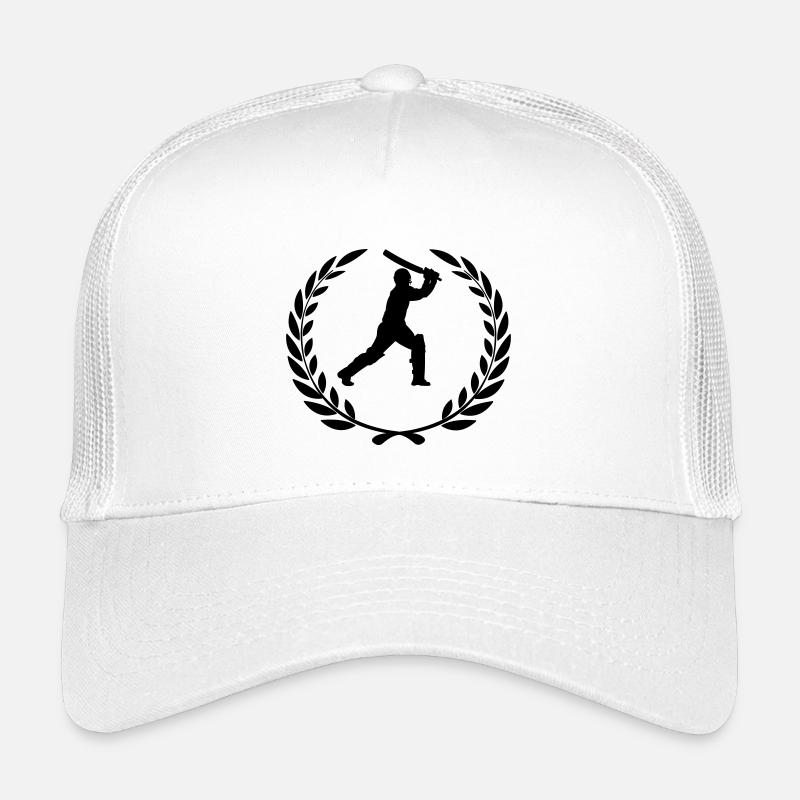 Cricket player in laurel wreath Kids’ Trucker Cap