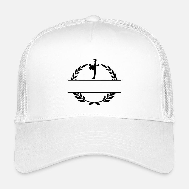 Karate oder Taekwondo Hochschaufel im Lorbeerkranz Kinder Trucker-Cap