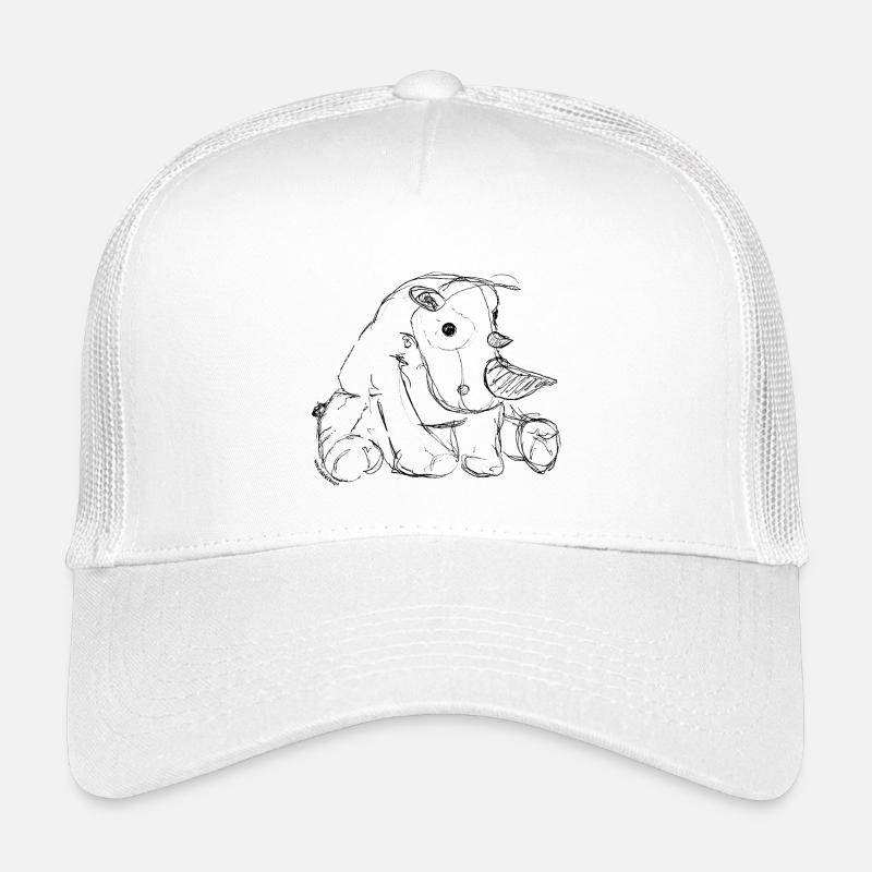 Nashorn - Kinder Trucker-Cap - Weiß
