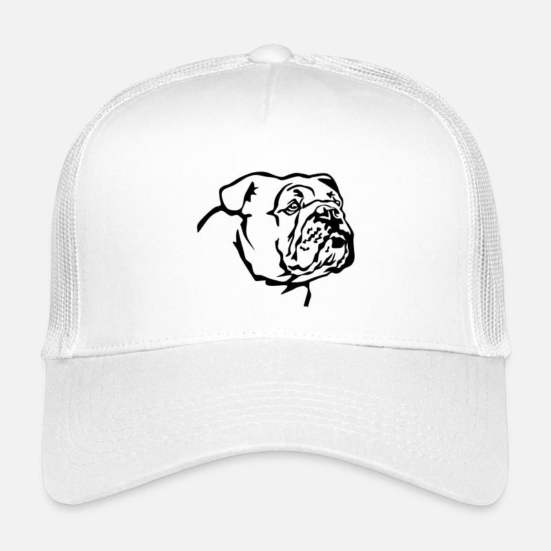 Tête de bouledogue anglais Casquette trucker enfant