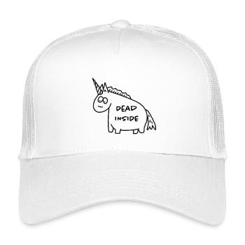 Unicorn - Dead Inside - Kids’ Trucker Cap - white - Front