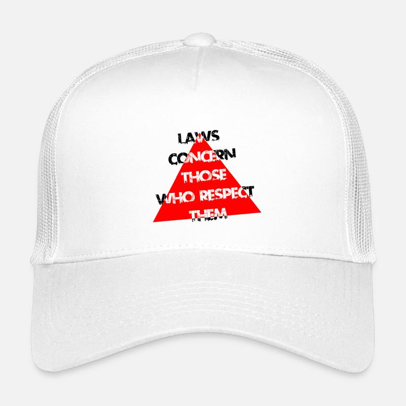 Red Triangle Distress Typography Kids’ Trucker Cap