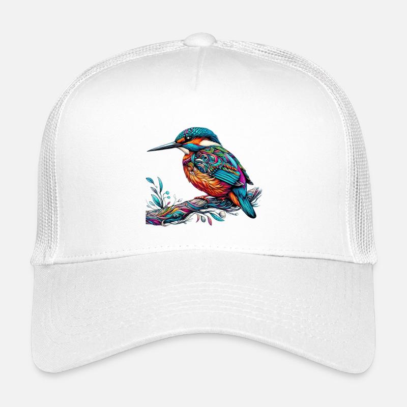 Eisvogel - Kinder Trucker-Cap - Weiß
